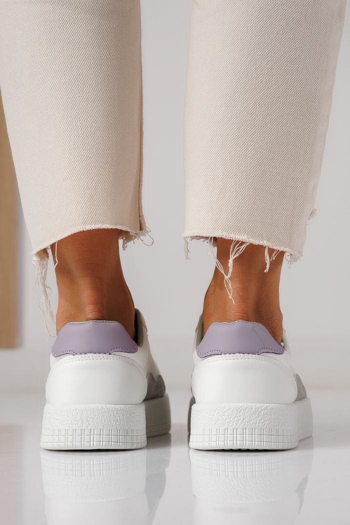 Női sportcipők rózsaszín öko bőrből készült Nadia #24163