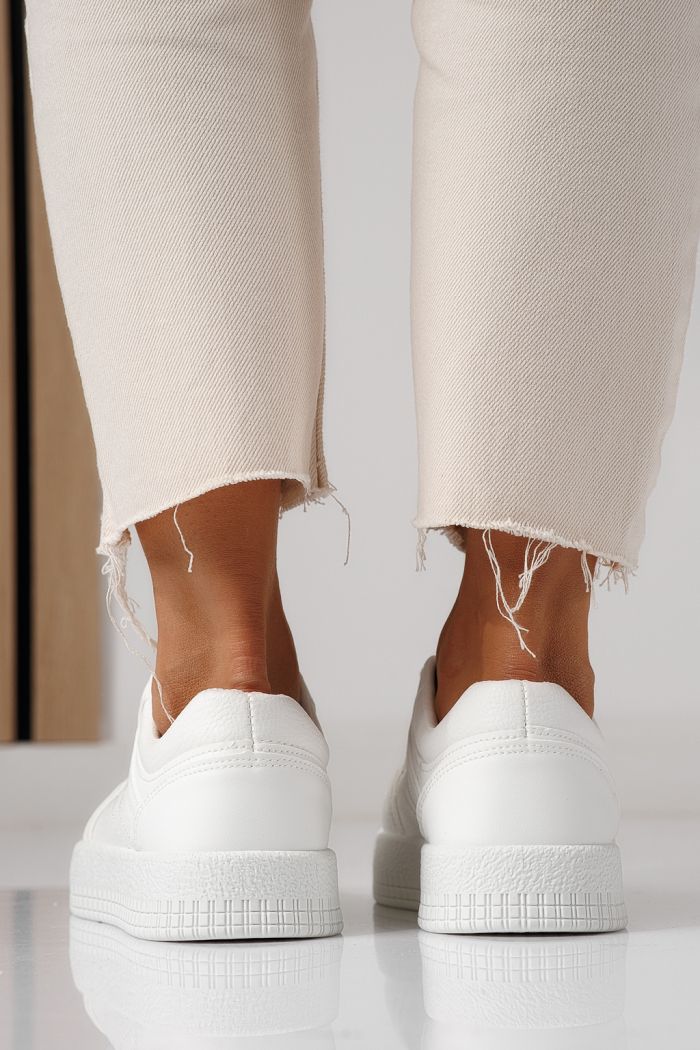 Női sportcipők fehér öko bőrből készült Oana #24174