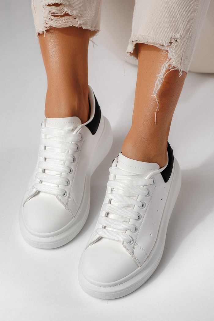 Női sportcipők fehér öko bőrből készült Raya #24196