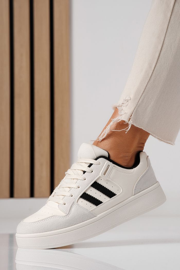 Női sportcipők bézs öko bőrből készült Iris #24190