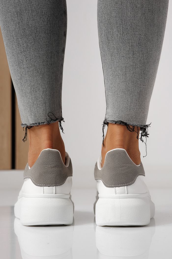 Női sportcipők fehér öko bőrből készült Raya #24181