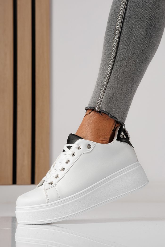 Női sportcipők fehér öko bőrből készült Azaleea #24005