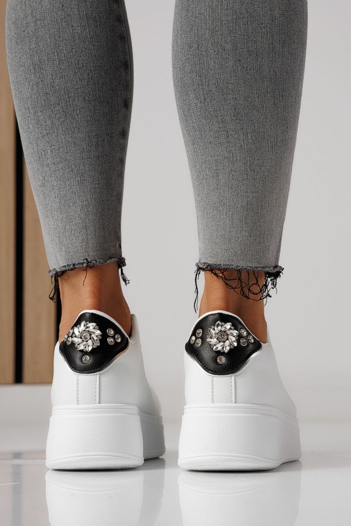 Női sportcipők fehér öko bőrből készült Azaleea #24005