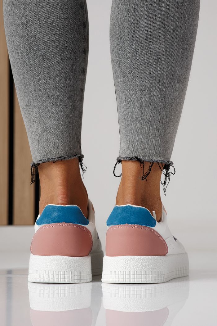 Női sportcipők fehér öko bőrből készült Nadia #24161