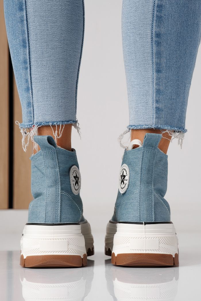 Női kék textil tornacipő Seline #24185