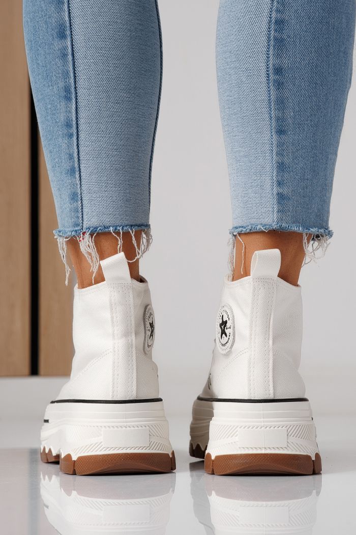 Női sportcipők fehér textil anyagból készült Seline #24182