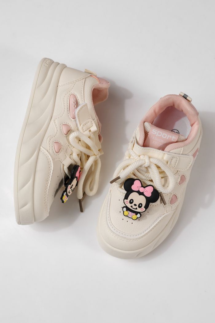 Gyerekcipők fehér öko bőrből készült Aylin #24009