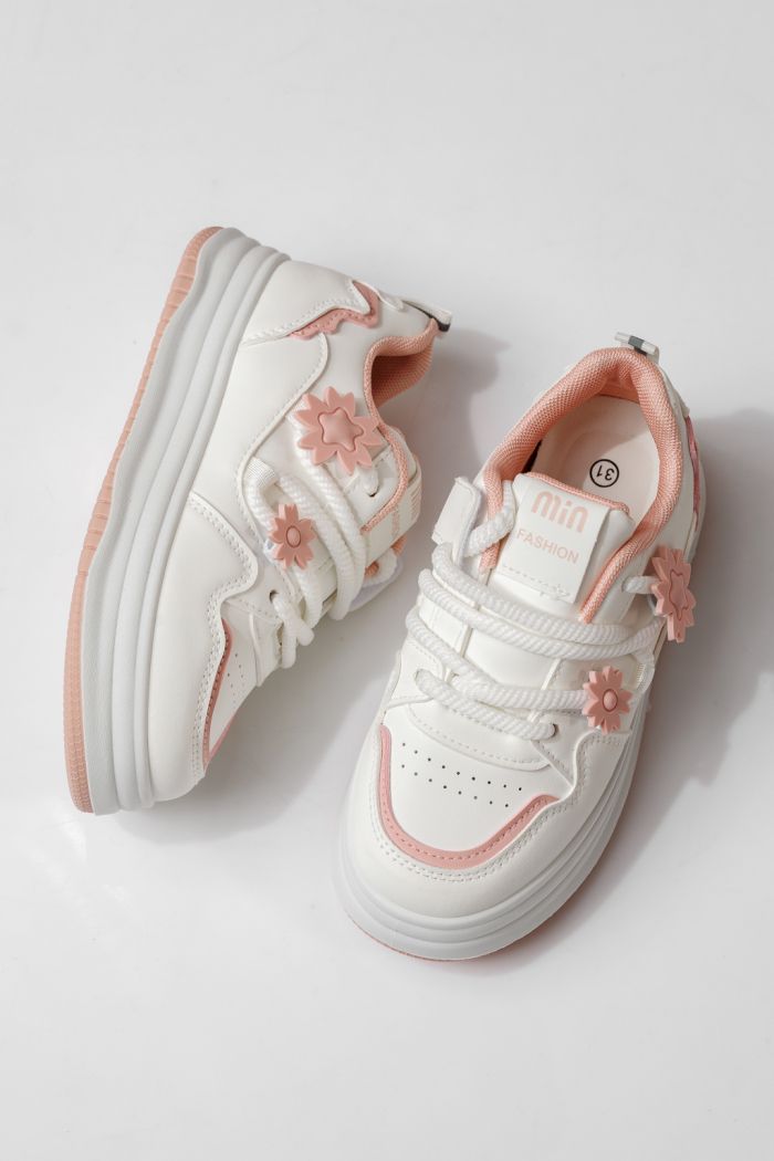 Gyerekcipők rózsaszín öko bőrből készült Becca #24048