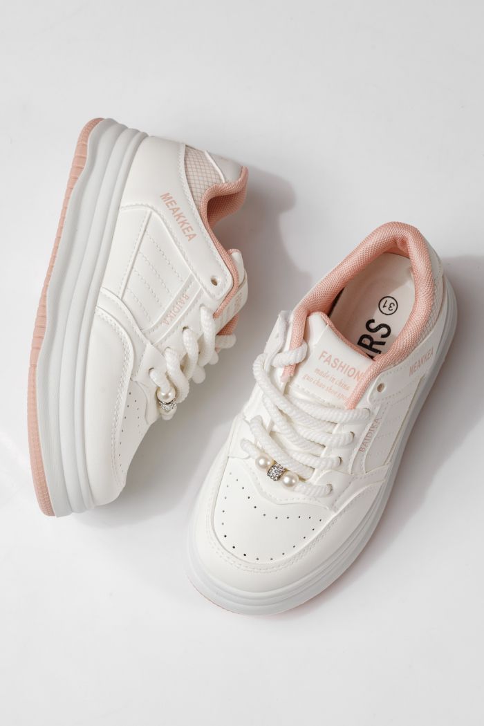 Gyerekcipők rózsaszín öko bőrből készült Asena #24024