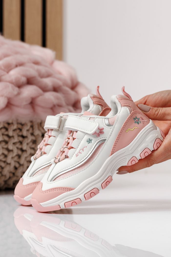 Gyerekcipők fehér öko bőrből készült Arya #24041