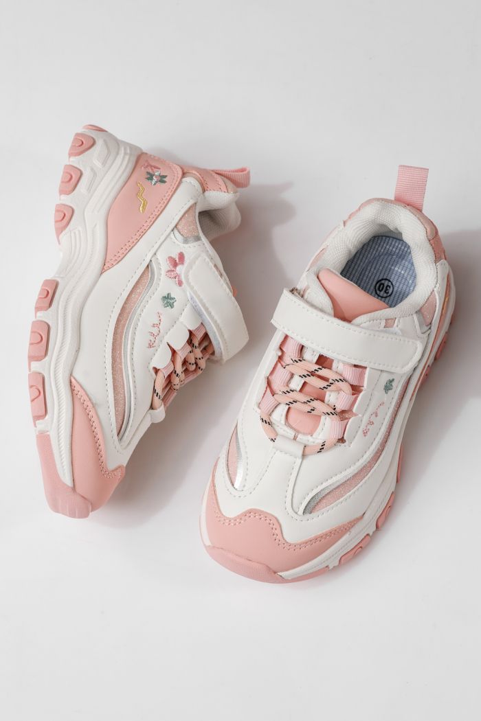 Gyerekcipők fehér öko bőrből készült Arya #24041