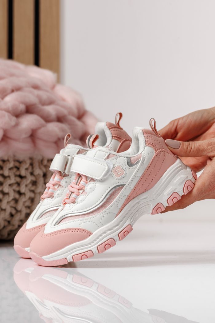 Gyerekcipők rózsaszín öko bőrből készült Arya #24030