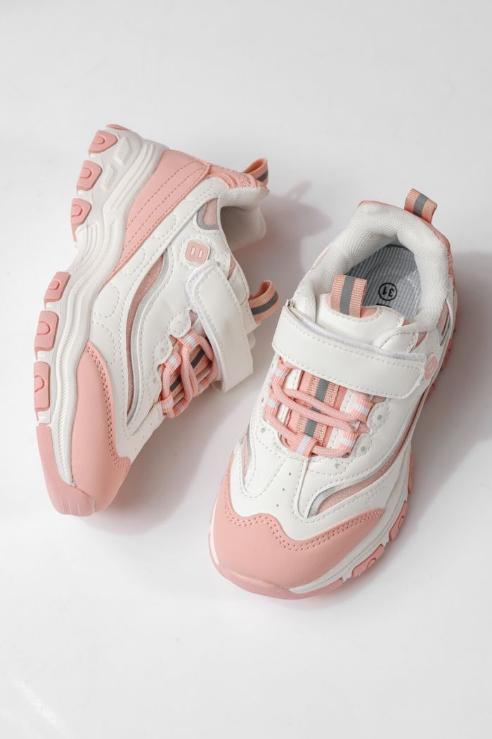 Gyerekcipők rózsaszín öko bőrből készült Arya #24030