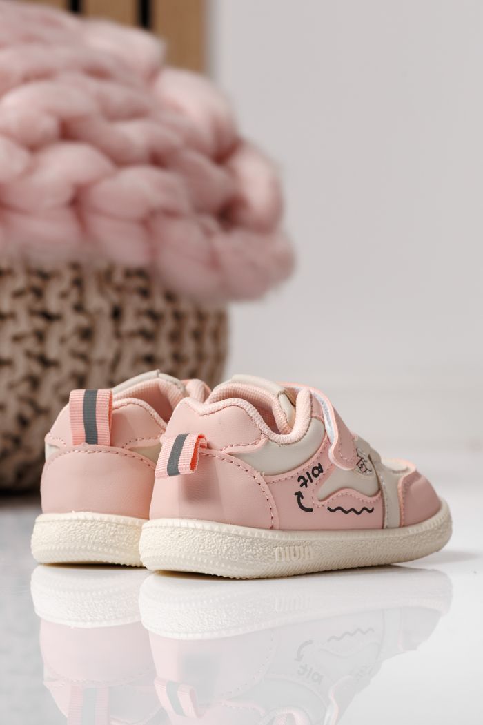 Gyerekcipők rózsaszín öko bőrből készült Adda #24016