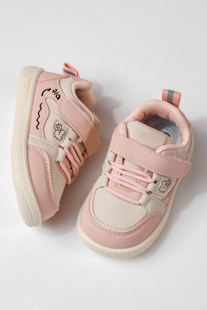 Gyerekcipők rózsaszín öko bőrből készült Adda #24016