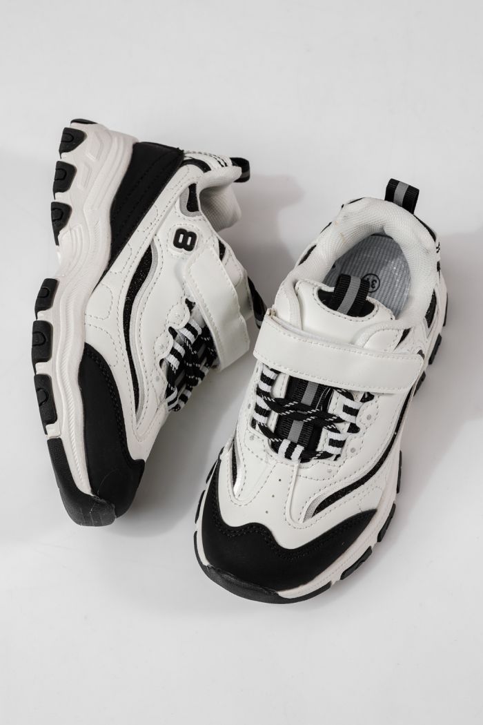 Gyerekcipők fekete öko bőrből készült Arya #24028