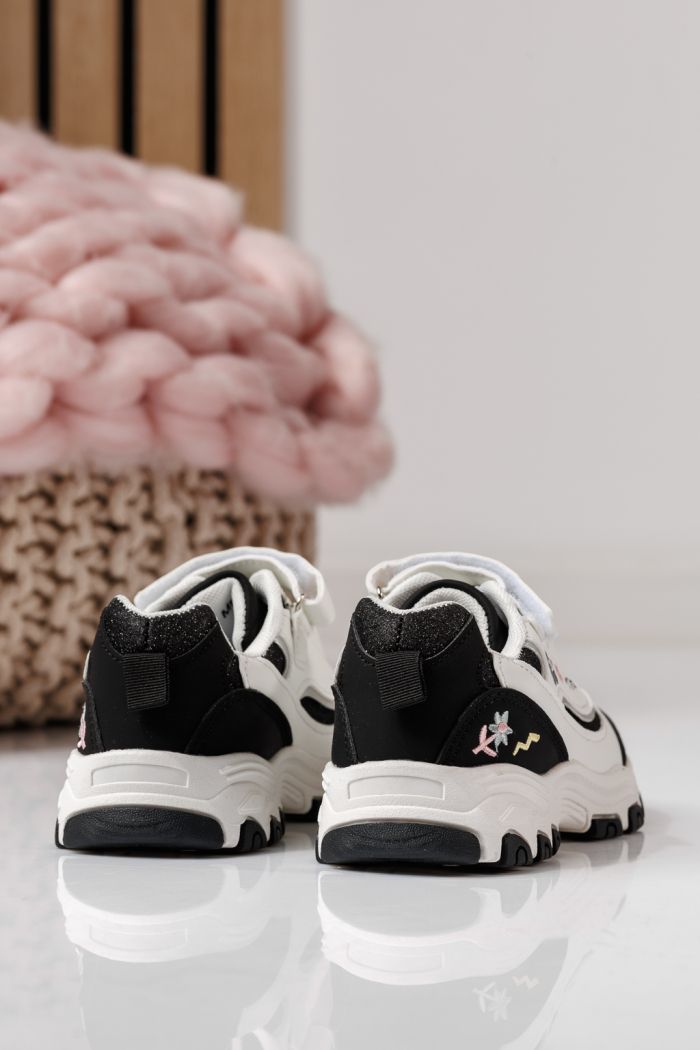 Gyerekcipők fekete öko bőrből készült Arya #24042