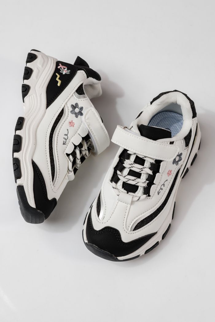 Gyerekcipők fekete öko bőrből készült Arya #24042