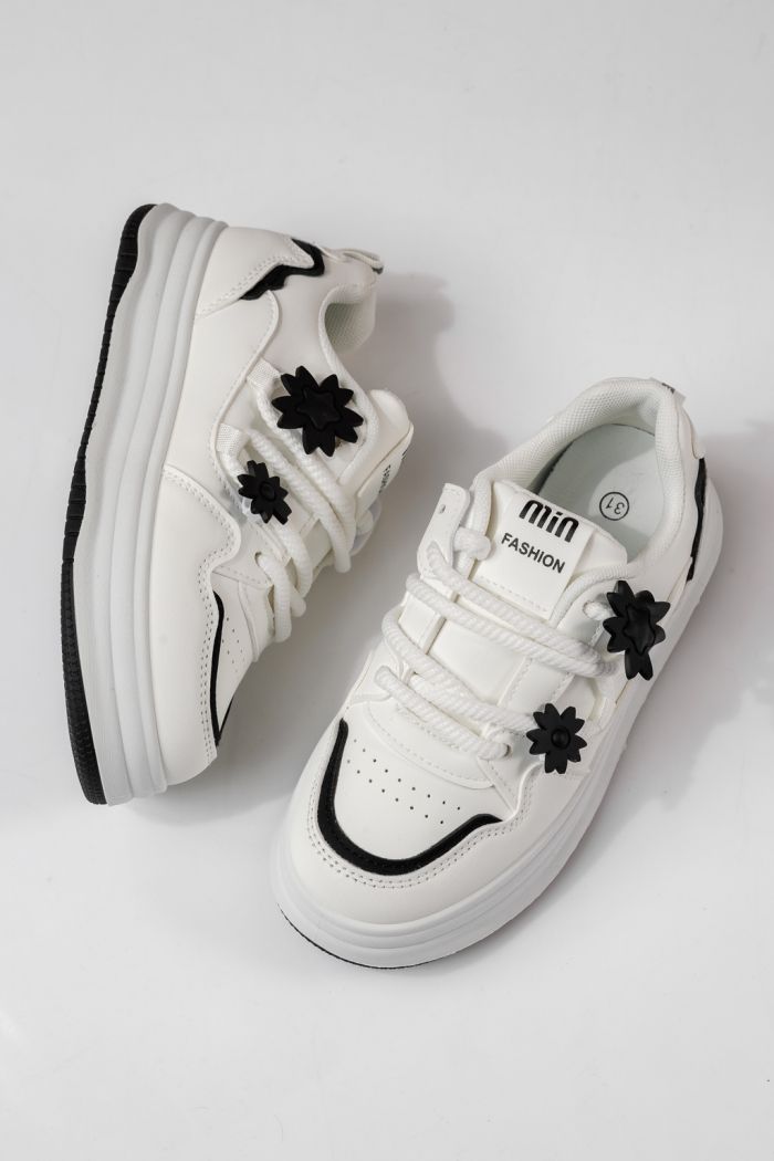 Gyerekcipők fehér öko bőrből készült Becca #24050