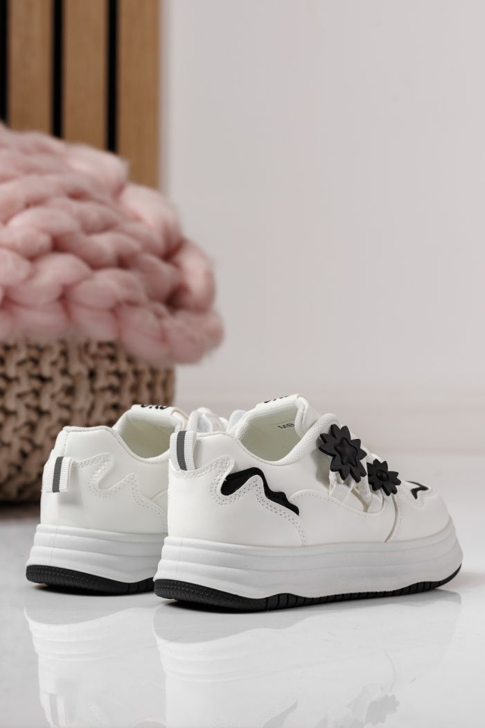 Gyerekcipők fehér öko bőrből készült Becca #24050