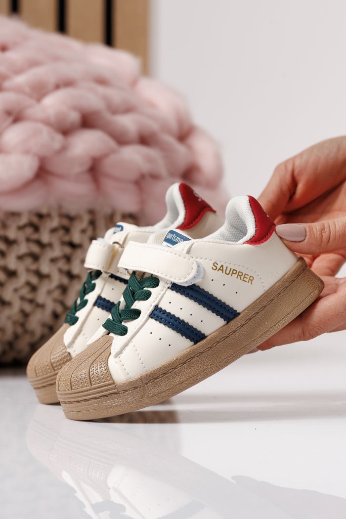 Gyerekcipők kék öko bőrből készült Allana #24019