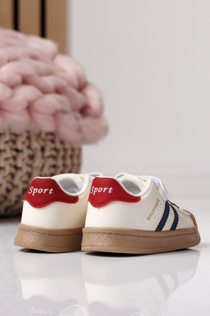 Gyerekcipők kék öko bőrből készült Allana #24019