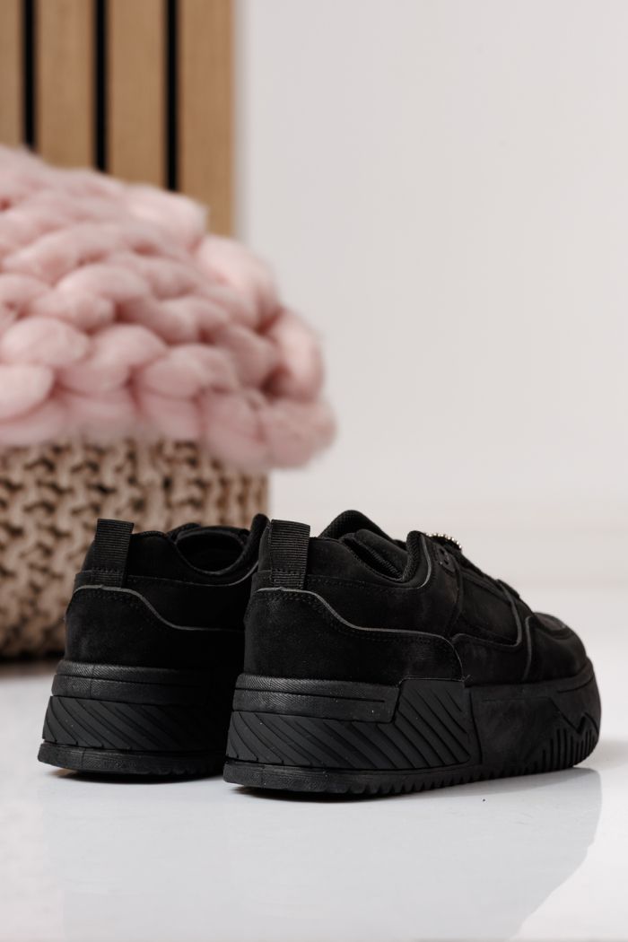 Gyerekcipők fekete öko bőrből készült Ariana #24013