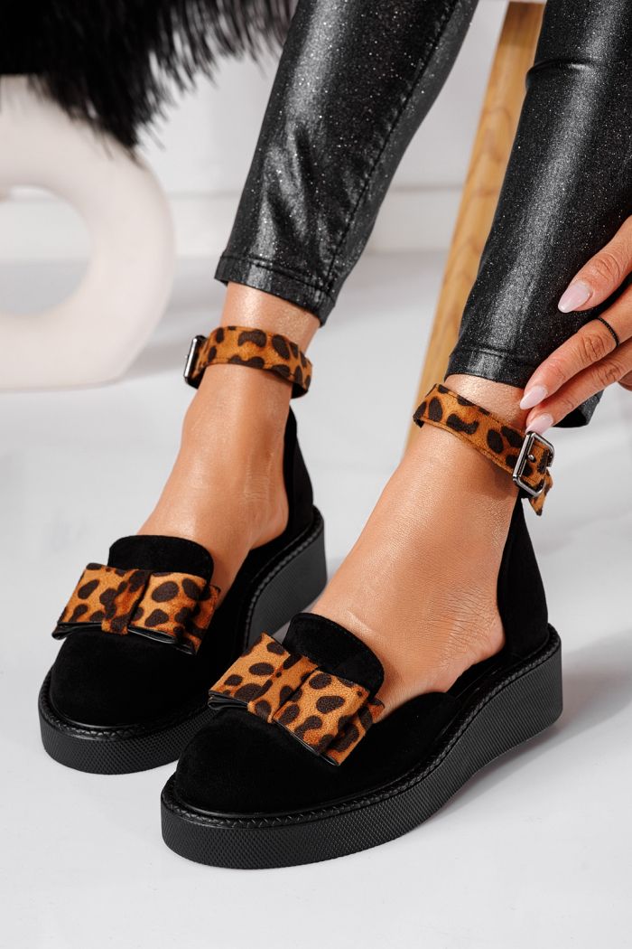 Willy Női Alkalmi Cipő Leopárd Velúr Ökológiai Bőrből #24219