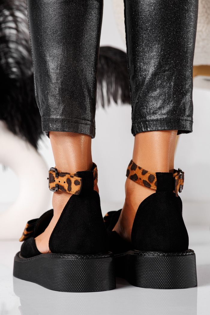 Willy Női Alkalmi Cipő Leopárd Velúr Ökológiai Bőrből #24219