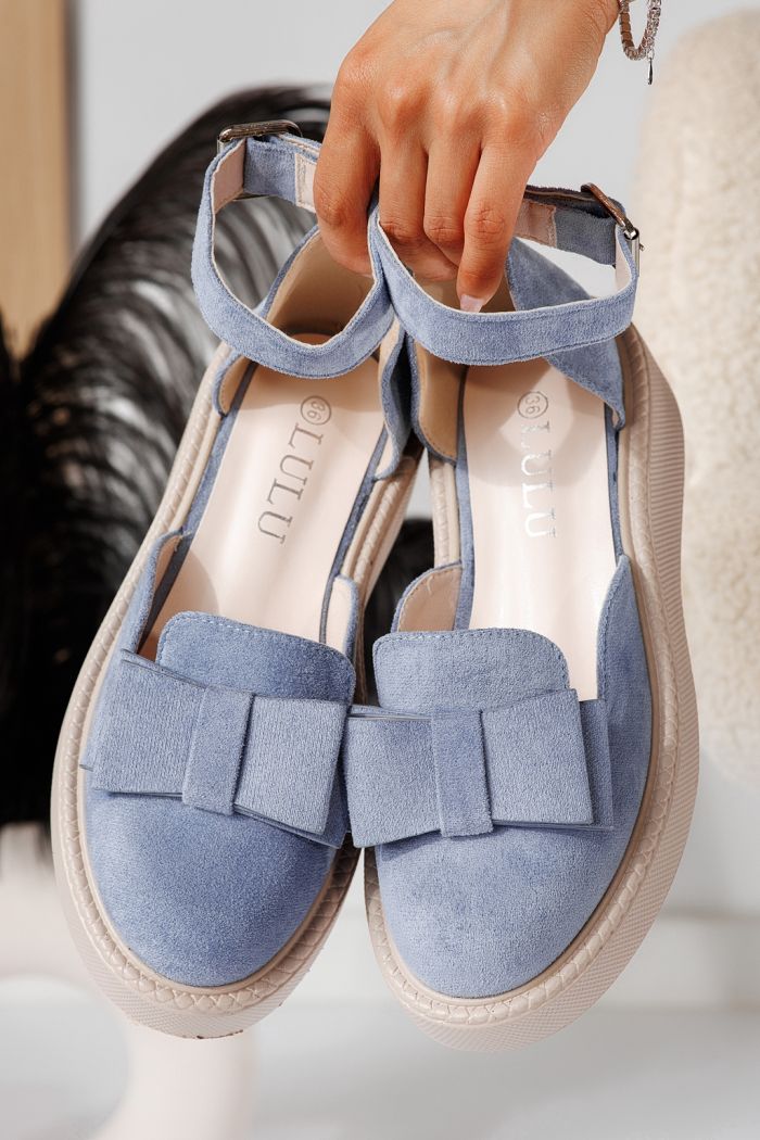 Willy Női Alkalmi Cipő Kék Velúr Ökológiai Bőrből #24224