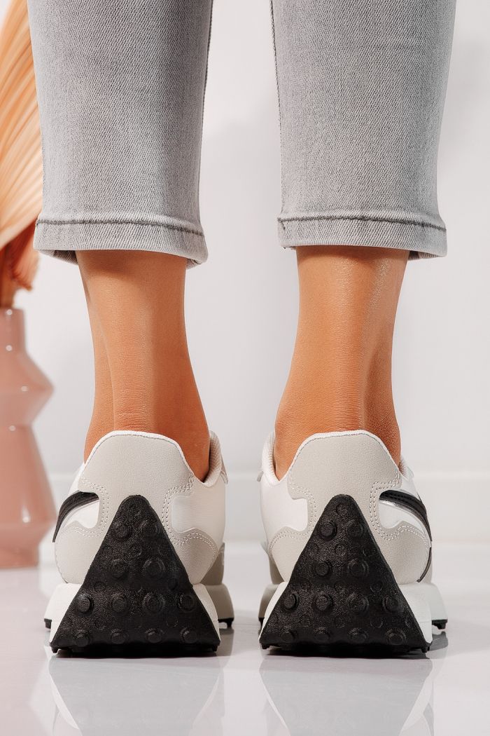 Női szürke eco-bőr tornacipő Clare #24294