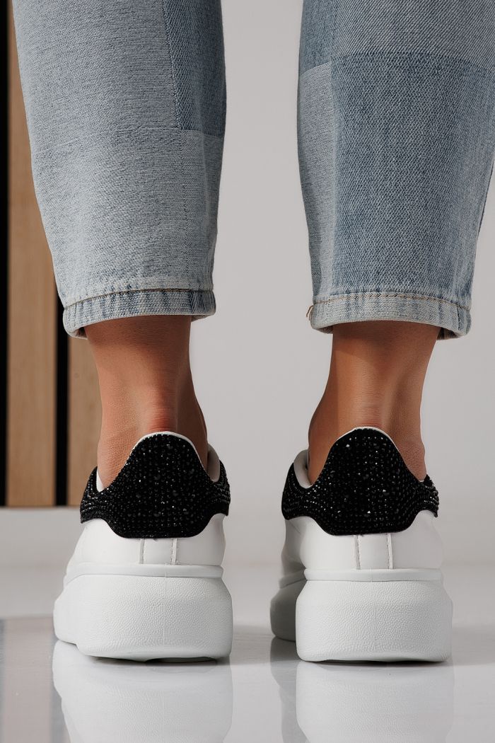 Női fehér sportcipő ekológikus bőrből Raya #24236