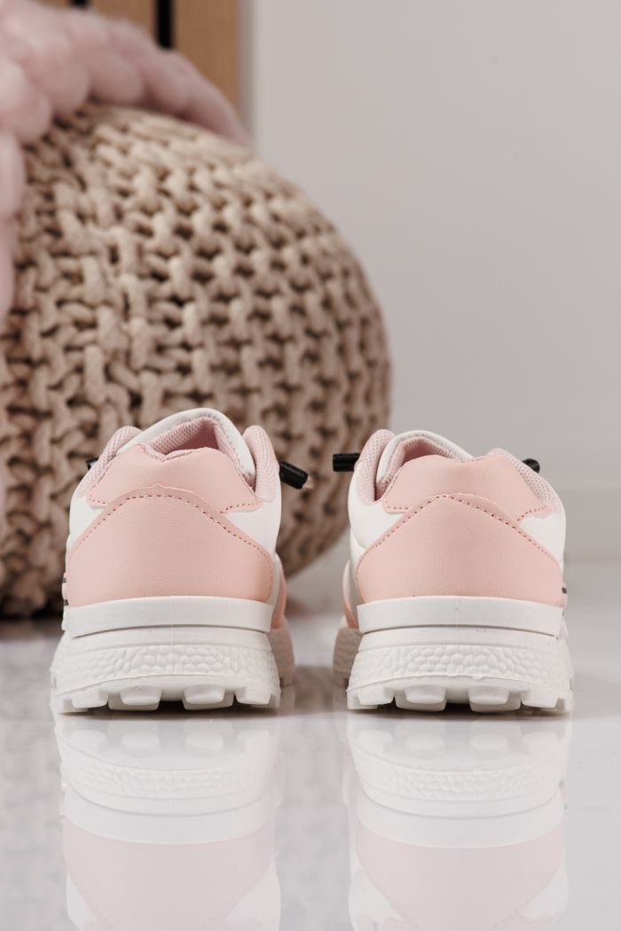 Gyerekcipők rózsaszín öko bőrből készült Ana #24386