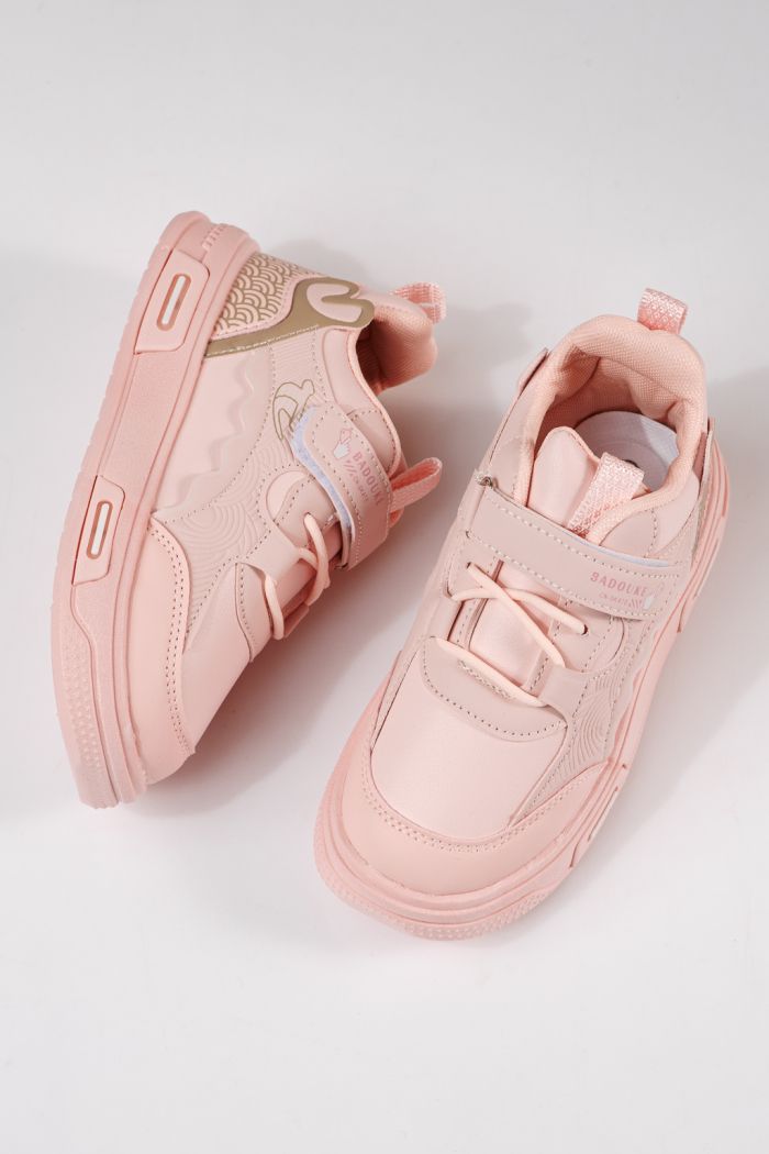 Gyerekcipők rózsaszín öko bőrből készült Iris #24342