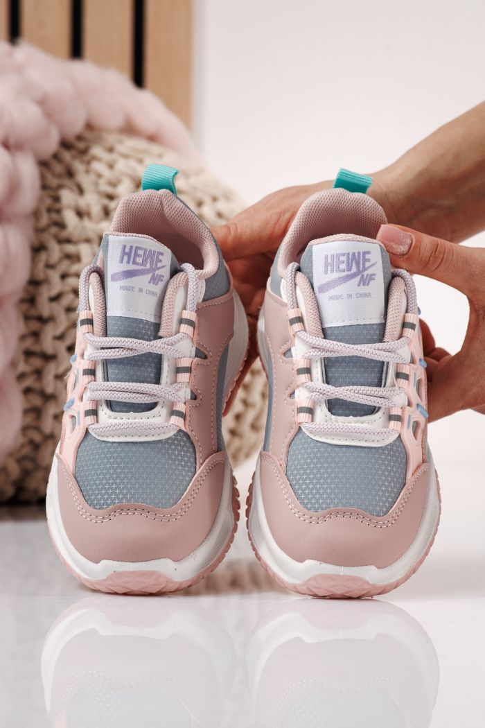 Gyerekcipők rózsaszín öko bőrből készült Calista #24366