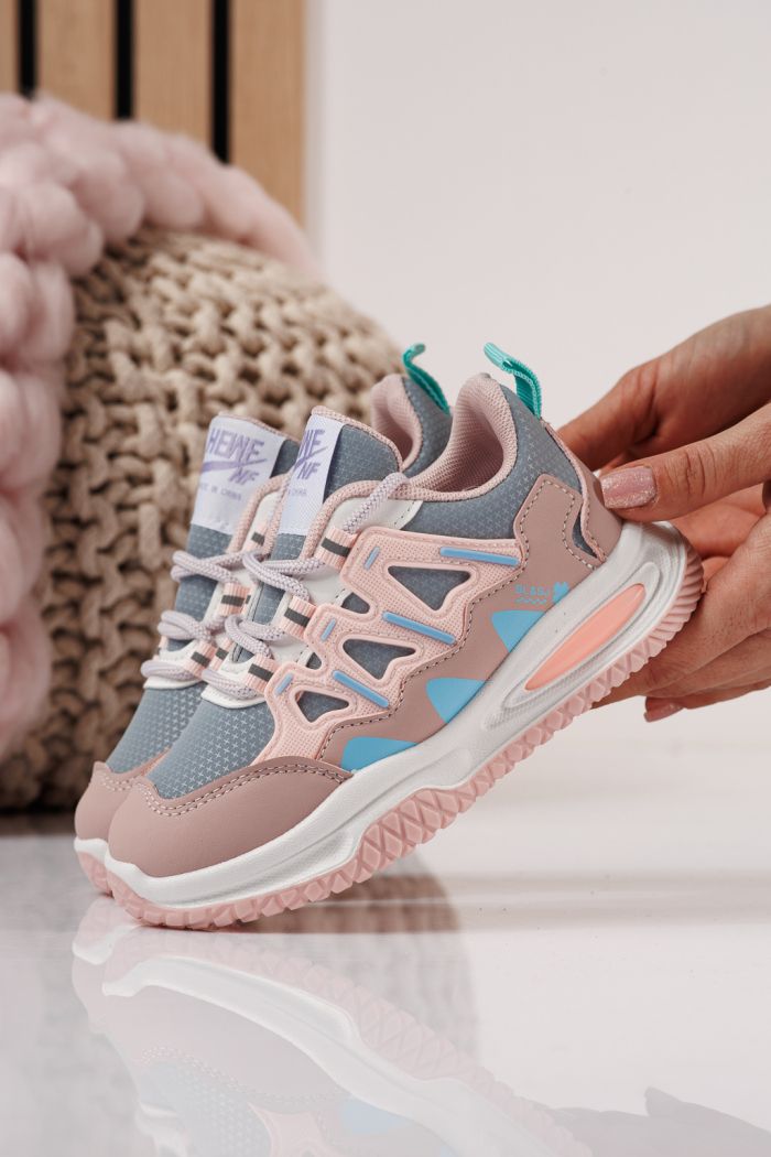 Gyerekcipők rózsaszín öko bőrből készült Calista #24368