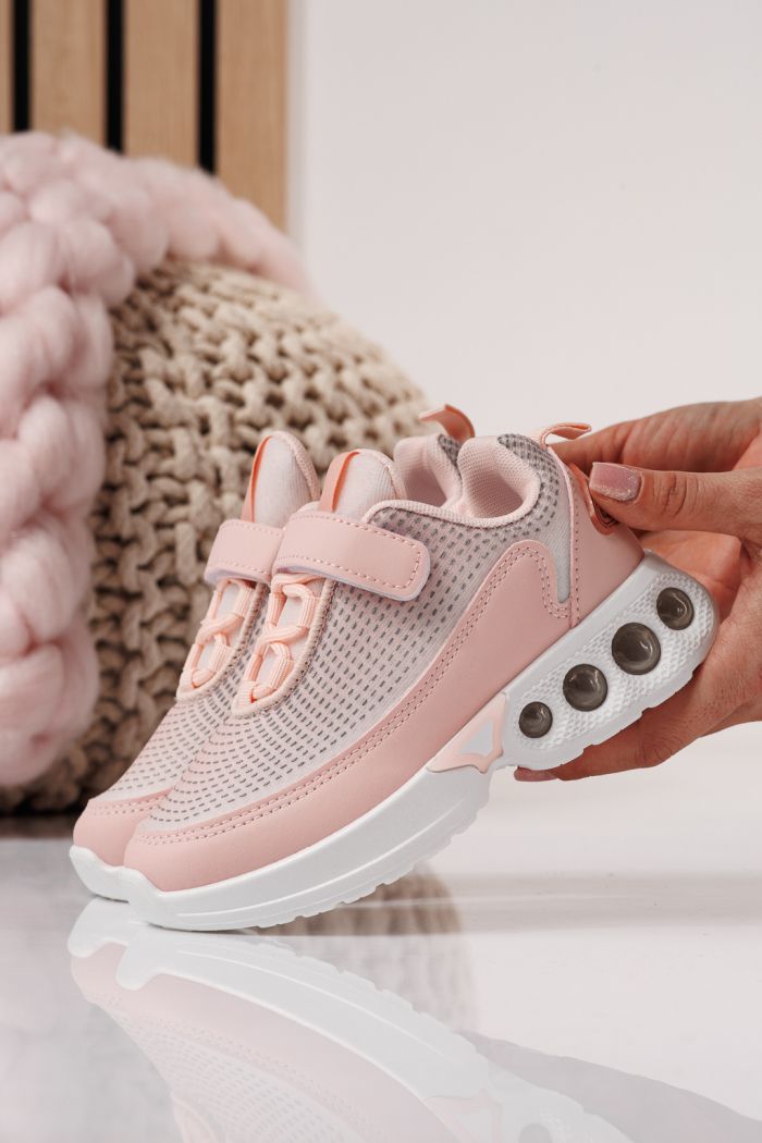 Gyerekcipők rózsaszín textil anyagból készült Victoria #24355