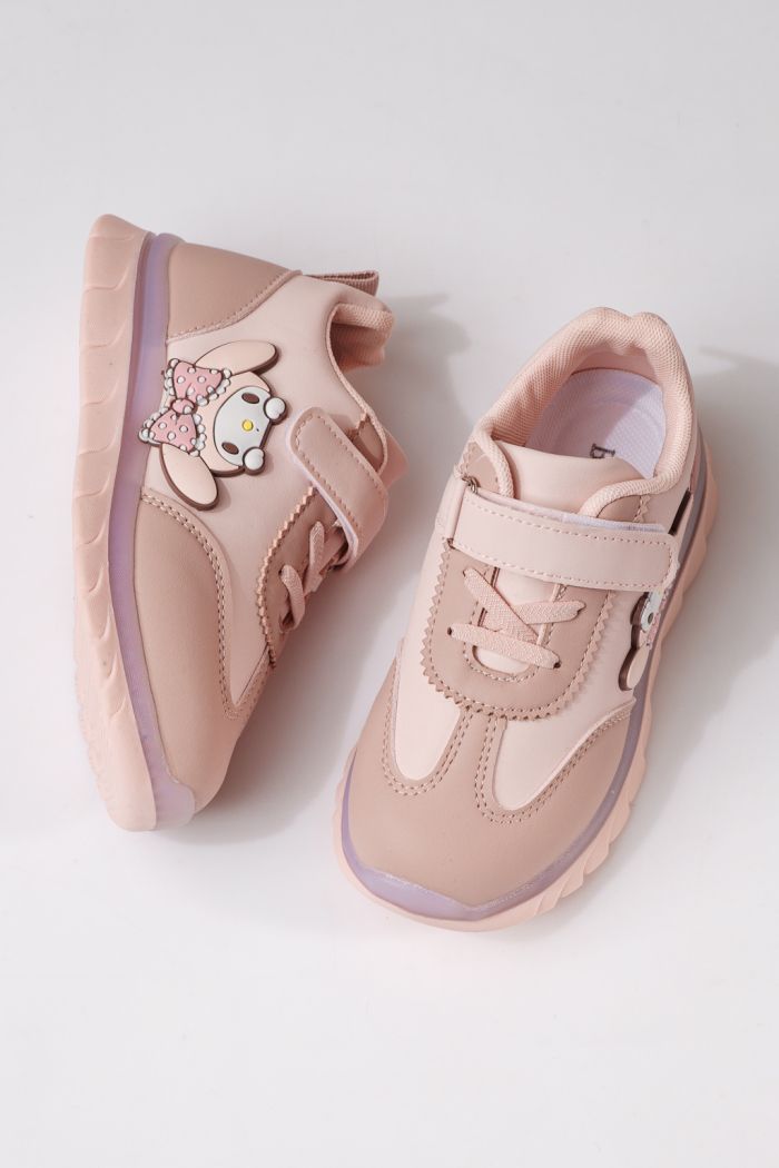 Gyerekcipők rózsaszín öko bőrből készült Luna #24333