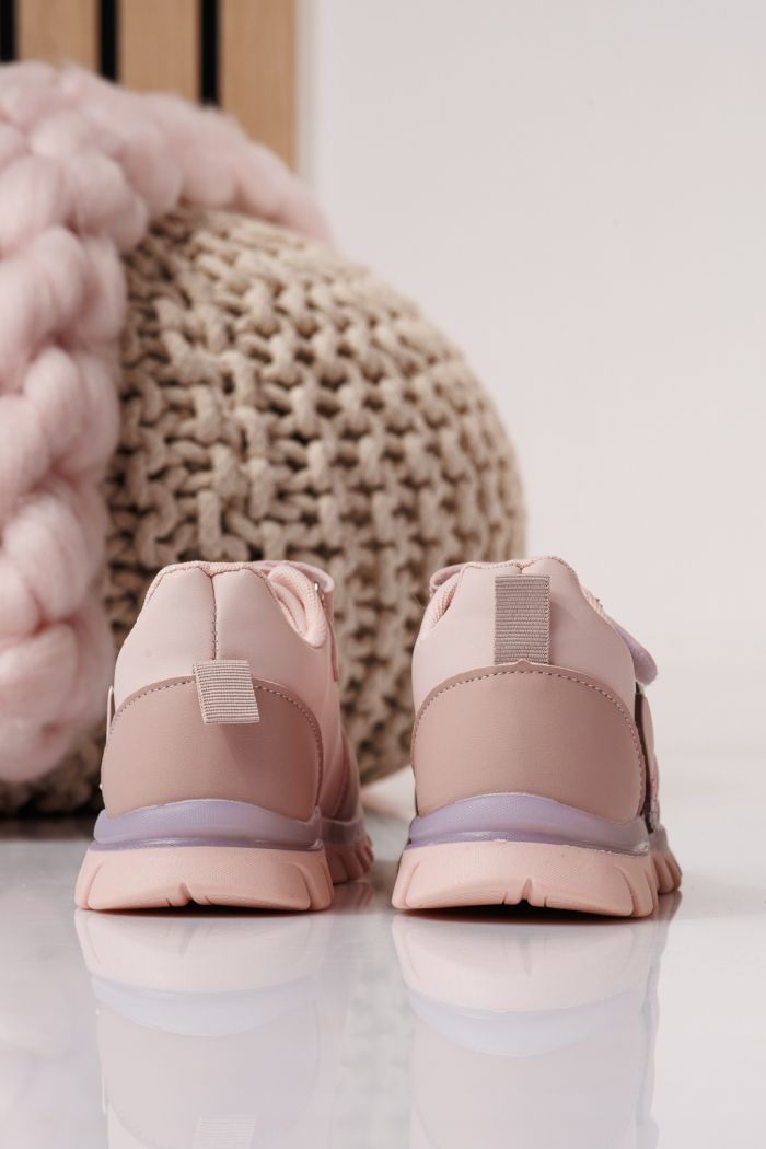 Gyerekcipők rózsaszín öko bőrből készült Luna #24332