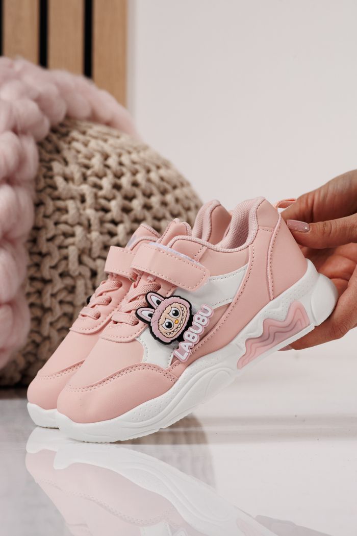 Gyerekcipők rózsaszín öko bőrből készült Bubu #24373