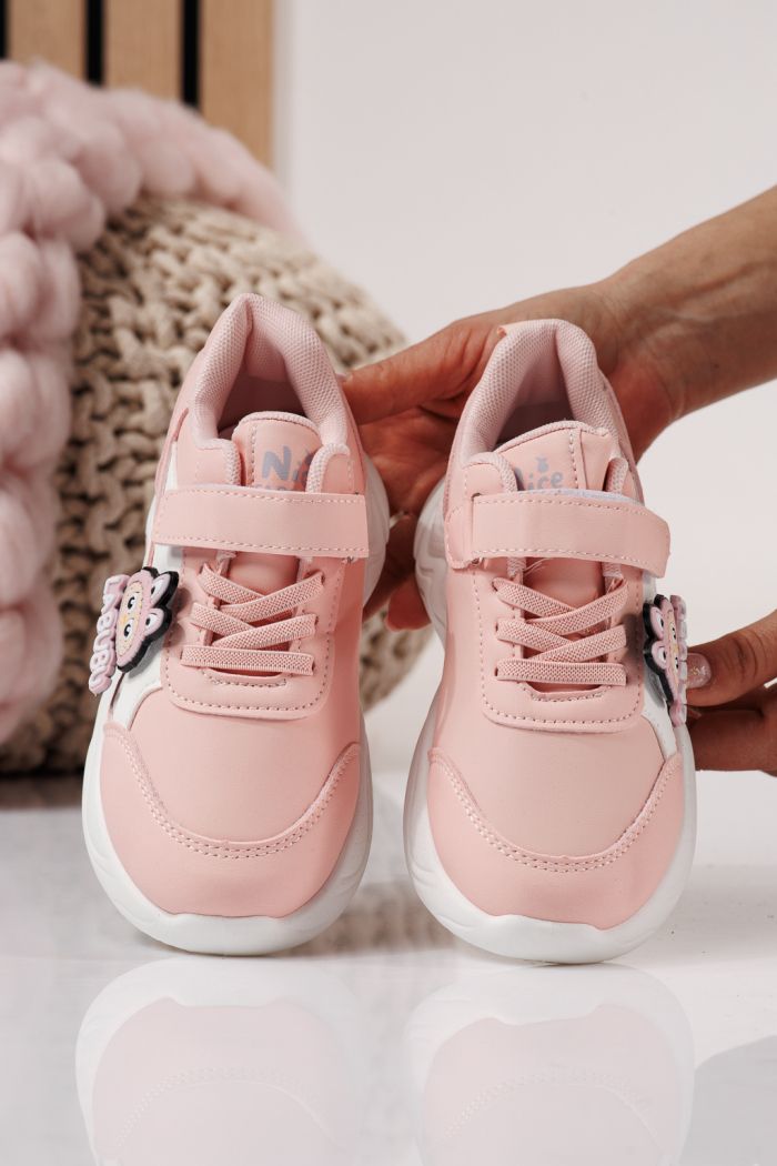 Gyerekcipők rózsaszín öko bőrből készült Bubu #24373