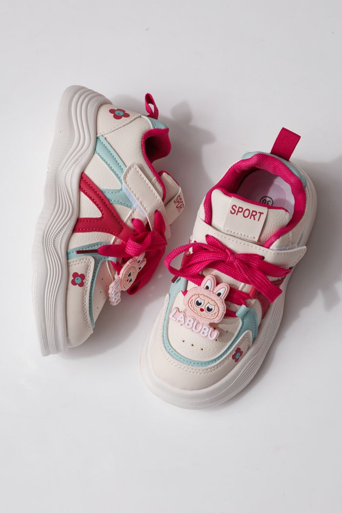 Gyerekcipők rózsaszín öko bőrből készült Bubu #24340