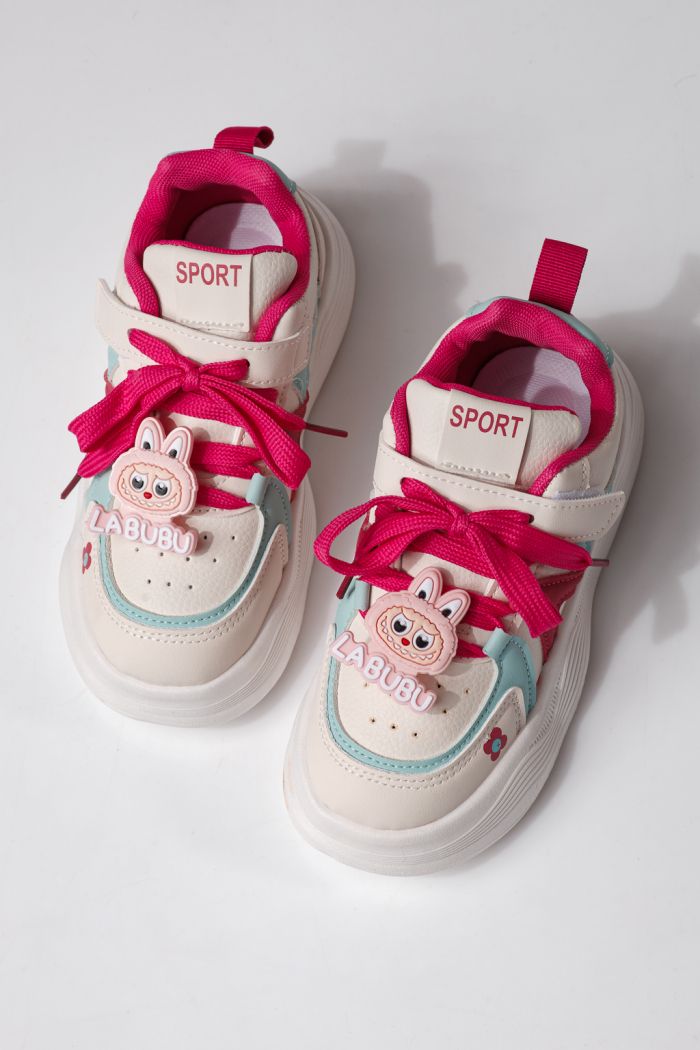 Gyerekcipők rózsaszín öko bőrből készült Bubu #24337