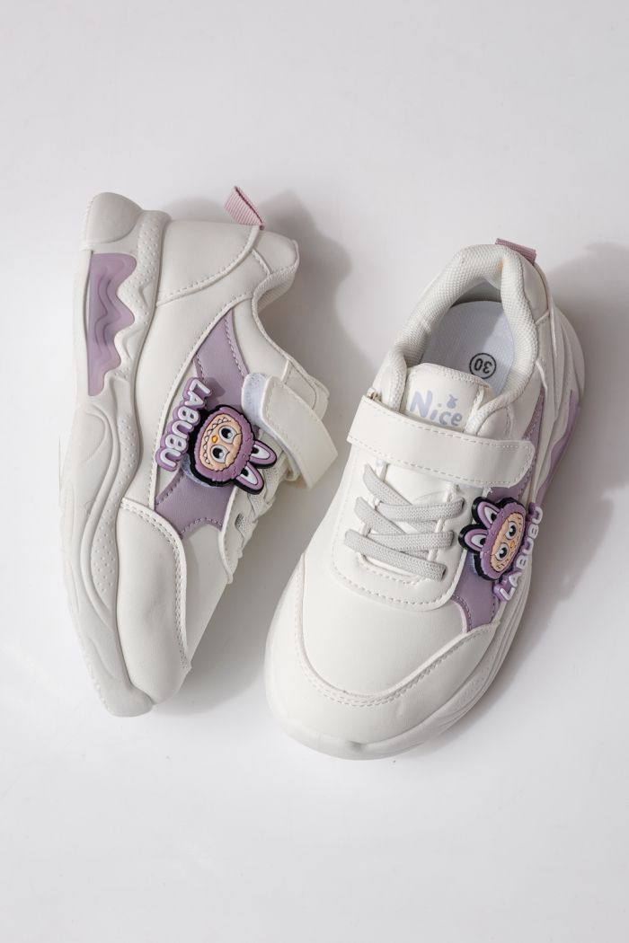 Gyerekcipők fehér öko bőrből készült Bubu #24371