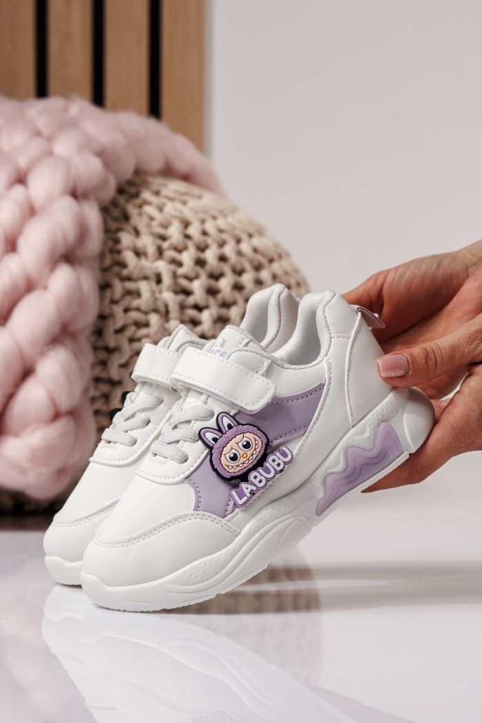 Gyerekcipők fehér öko bőrből készült Bubu #24371