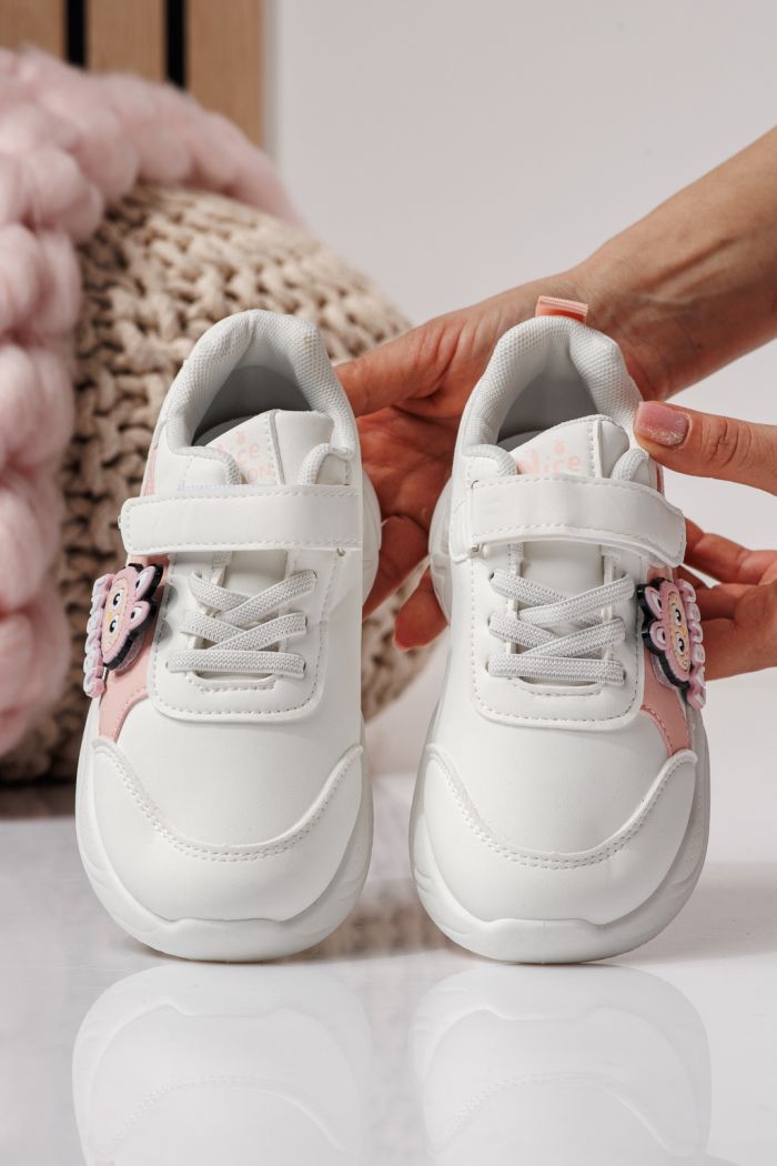 Gyerekcipők rózsaszín öko bőrből készült Bubu #24372