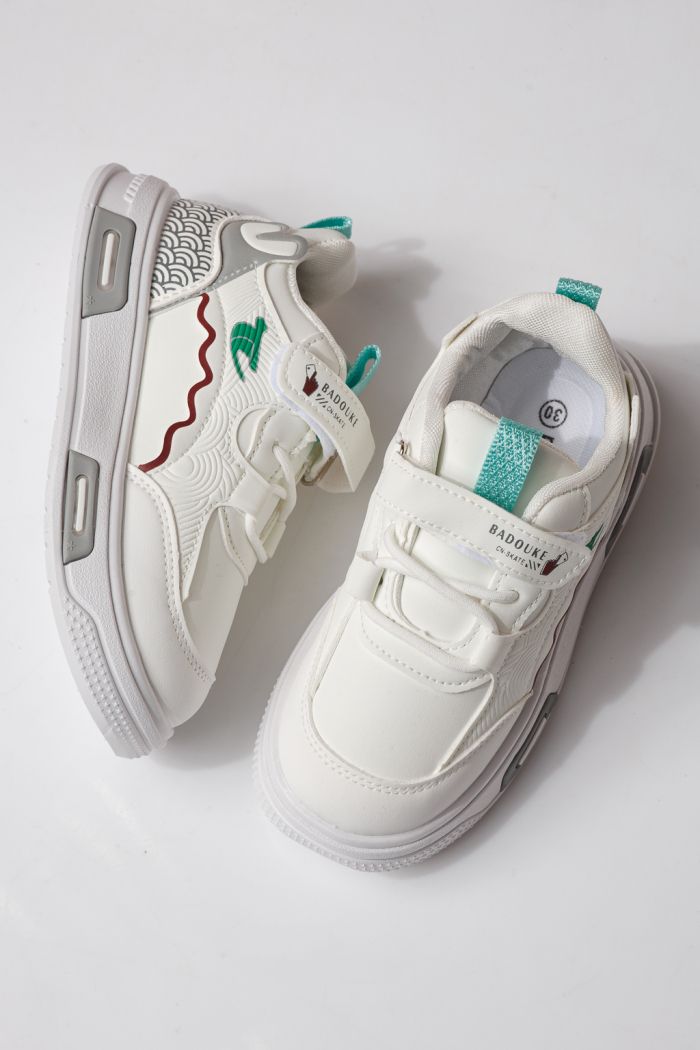 Gyerekcipők fehér öko bőrből készült Iris #24341