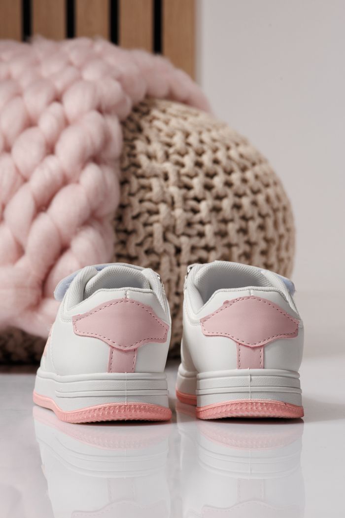 Gyerekcipők fehér öko bőrből készült Ema  #24330