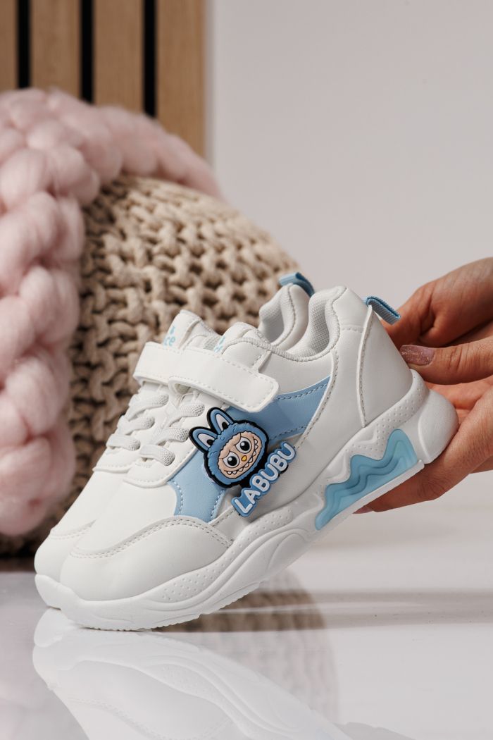 Kék színű, ekológikus bőrből készült gyermekcipő Bubu #24376