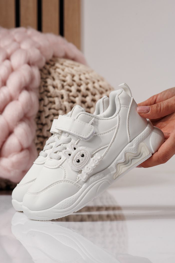 Gyerekcipők fehér öko bőrből készült Bubu #24375